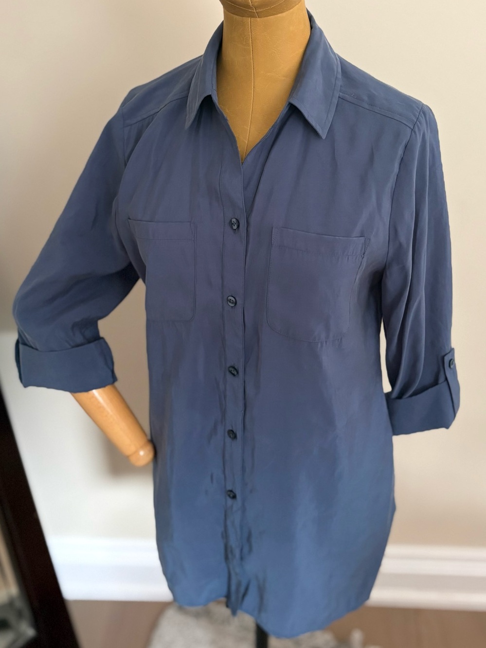CHICO’s Dusty Blue Modal Blend Top (S)